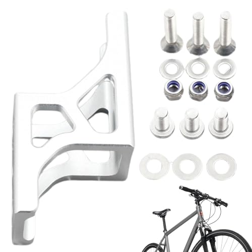 Support d'éclairage pour sac de vélo avant noir en aluminium réglable