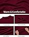 COOFANDY Men's Turtleneck Long Sleeve Shirt Basic Slim Fit Mock Neck Sweater Casual Lightweight Thermal Pullover Tops Wine Red