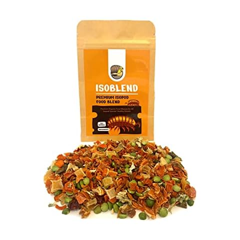 Bugzy Bugs Isoblend Premium Isopod Food Feed Mix All Natural Vegetable Dry Blend for Isopods Feeders Insects Cover