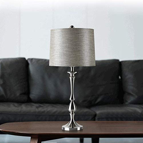 Lampe de table chic lampe de chevet en tissu salon E27 rétro A+ - 3