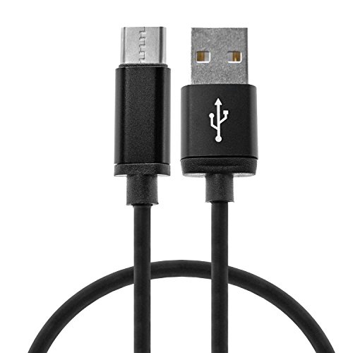 USB C Câble sur câble 1 m Câble de chargement et de données USB pour appareils type C 100 cm Couleur : noir Cover