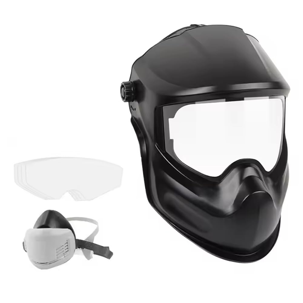Jnchdghwa As Shown Large View Welding Helmet For Stick Welding Area For Arc Pipeline Grinding Cutting Protective Gear
