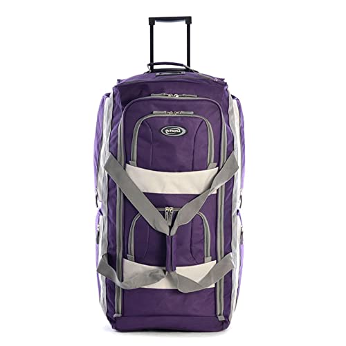 Olympia U.S.A. SRD-33-DL Inch Jumbo Size 8 Pockets Wheeled Rolling Duffel Bag Water Resistant Luggage Lightweight Travel Suitcase thumb #5