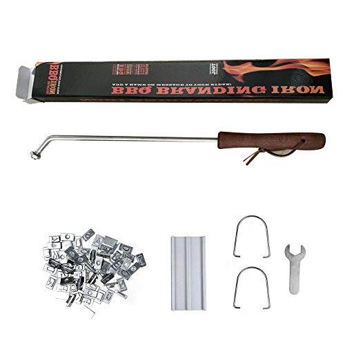Hierro de marcado BBQ con letras intercambiables para carne miniatura 5
