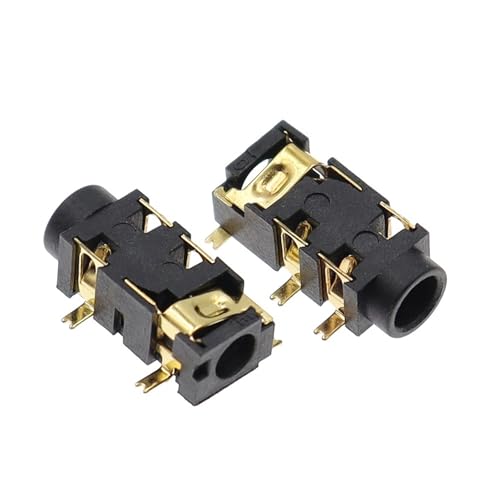 Conector para auriculares de 3,5 mm PJ-327 hembra SMD de 5 pines para MP3