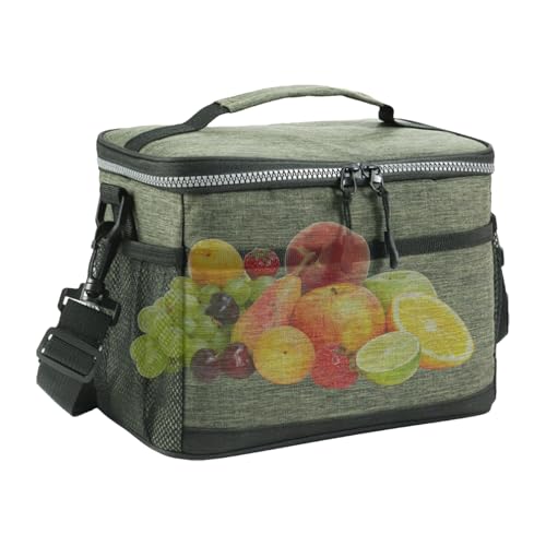 Genérico Bolso De Mano Para El Almuerzo | Caja Portátil Gruesa | Bolsa Reutilizable Para El Almuerzo,Para Trabajo Uso Diario Camping Hogar Viaje Al Aire Libre Escuela Picnic Familia Adultos