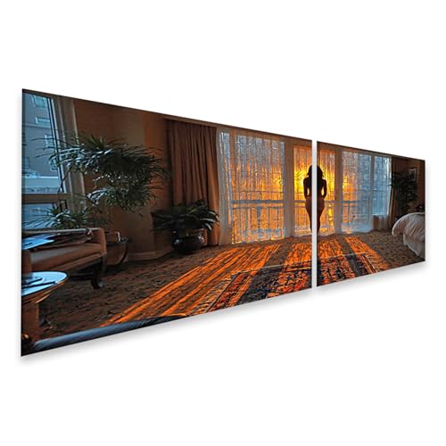 Silhouette Mystique islandburner Toile Romantique pour Décoration Murale