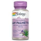 SOLARAY Saw Palmetto Extract - Prostate Health and Urinary Tract Support - 136 mg Fatty Acids and Sterols - Lab Verified, 60-Day Money-Back Guarantee (120 Servings, 120 Softgels)