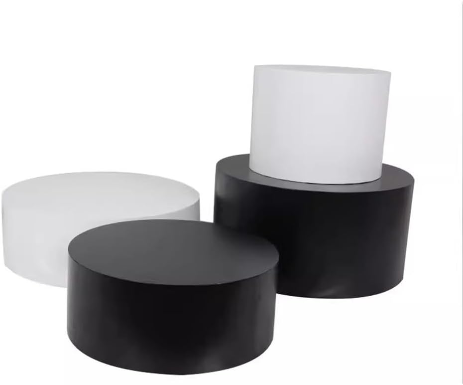 Versatile Round Display Pedestal Stand for Event Decor, Clothing & Bridal Shops - Stylish Plinth Risers for Mannequins, Shoes, Bags & Fashion Showcase