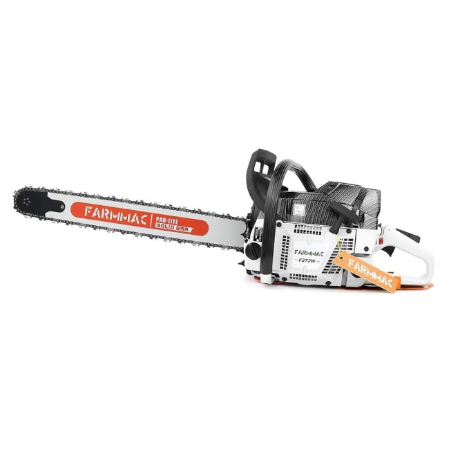 372W 71cc Gas Chainsaw, 24 Inch Solid Bar, 4.1KW 5.5HP 2-Cycle Gasoline Powered Chain Saw, Professional Logging Chainsaw, Replacement Parts Compatible with Husqvarna 372XP