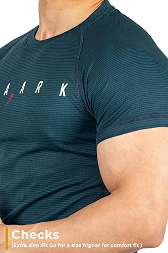 Image of FUAARK Men's Round Neck Slim fit Gym & Active wear Sports T-Shirt for Workout & Casual Wear