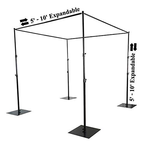 Balsa Circle 10 Ft Adjustable 4 Post Height Canopy Chuppah Mandap Hardware Kit Outdoor Wedding Decorations Photo Booth Photography Party Supplies #TOP1