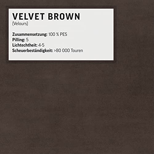 Mivano Wohnlandschaft Orion / Riesige Couch in U-Form inkl. XL-Recamiere und Kopfteilfunktion / 409 x 73 x 225 / Velours, Braun – Bild 8