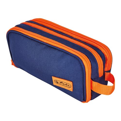 Herlitz Doppelfaulenzer Neon blau/orange