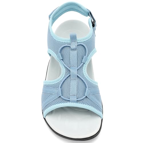 Image of UBFEN Womens Hiking Sandals Comfortable Walking Sandals Summer Sport Breathable Arch Support