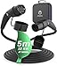 Produktbild EVEEL® Typ 2 Ladekabel 22kW 5M | Ladekabel Elektroauto Typ 2 32A 3 Phasig | Ladekabel Auto Typ 2 auf Typ 2 | kompatibel mit Model 3/S/X/Y, ZOE, e-tron, Twingo, EQ, Ariya