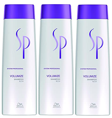 Preisvergleich Produktbild 3er Wella Professionals SP Volumize Shampoo 250 ml