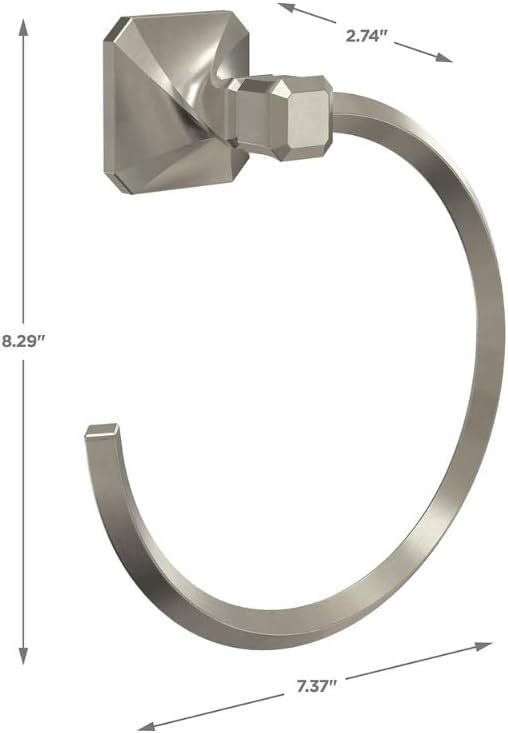 Franklin Brass NAP46-SN Napier -Towel Ring, Satin Nickel