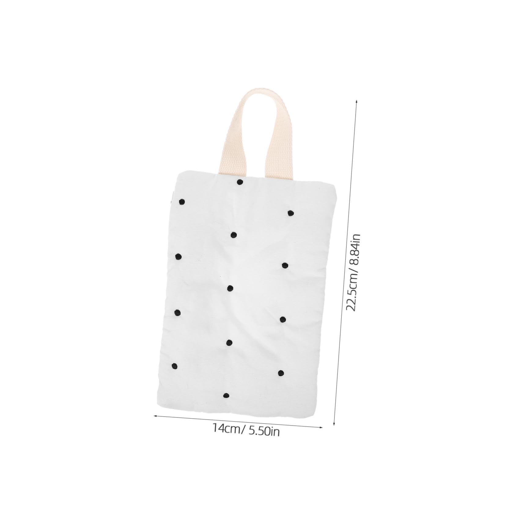 Yardwe 5 Stück kleiner Tücherspenderbeutel wischen Handtuch Spender wiederverwendbar Tragbare Tücherbehältertasche Behälterbeutel für Feuchttücher Baumwolle Beige