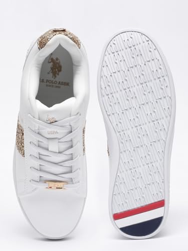 Image of U.S. Polo ASSN. Kate 3.0 Off White Sneakers Shoes with Premium Upper