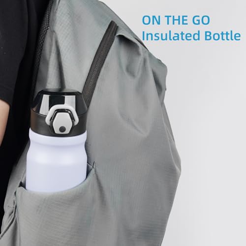 Image of Konokyo 18 oz Insulated Stainless Steel Sports Water Bottle with Straw Lid