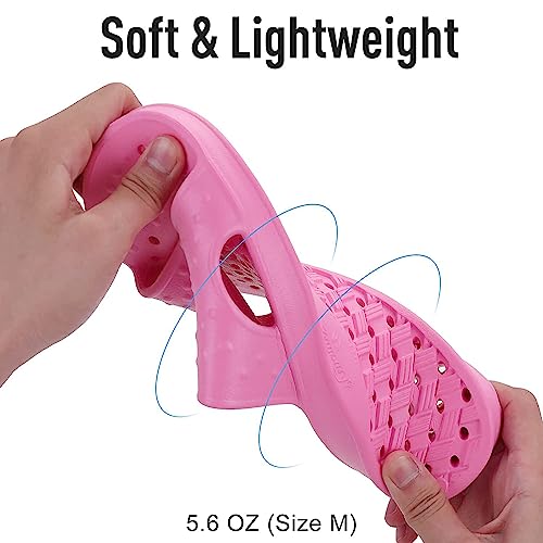 Image of shevalues Shower Shoes for Women Men with Arch Support Quick Drying Pool Slides Lightweight Beach Sandals with Drain Holes