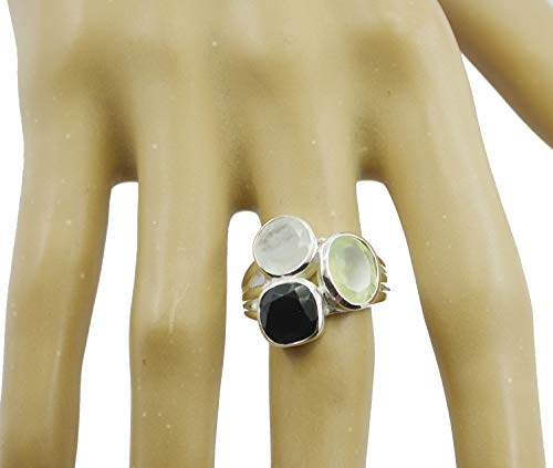 Bague en argent 925 multi-pierres cadeau idéal anniversaire - 2
