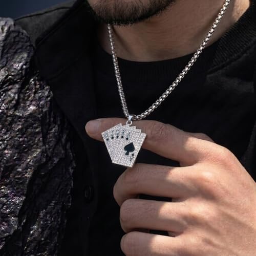 Image of SALTY ALPHA Anti Tarnish Stainless Steel Locket Neck Chain for Men | Stylish Pendant Necklace | Jewellery Accessories for Boys | Minimal Jewelry | Gifts for Boyfriend & Husband | Gift for Diwali, Christmas, Marriage, Birthday, Rakhi