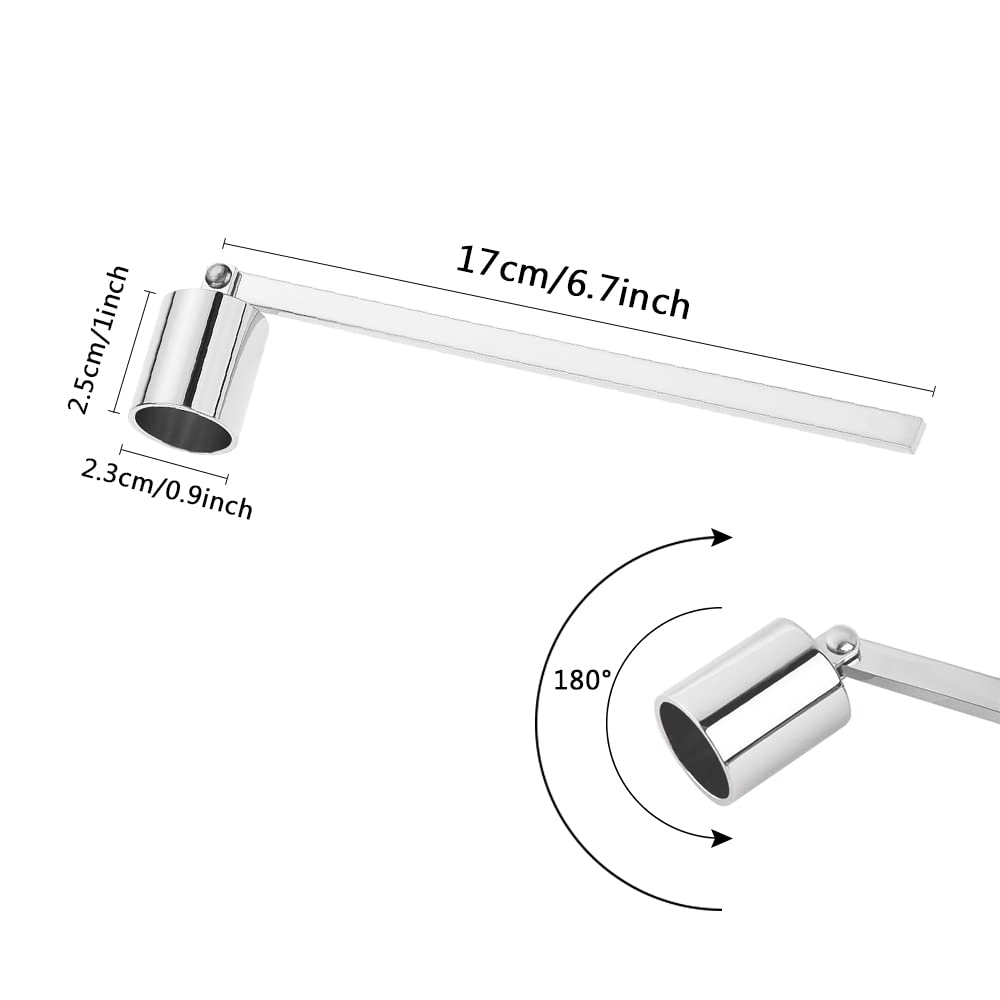 Spegnicandela In Acciaio Inox Con Testa Rotante - Per Spegnere Candele Senza Fumo E Schizzi - Foto 12