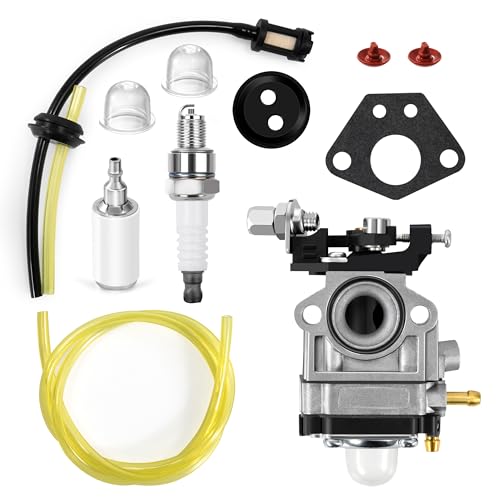 Tunejoy Carburador para Desbrozadora de 22cc 26cc 33cc 34cc 36cc para Cortadoras de Césped y Motosierras de Cadena 4 Tiempos