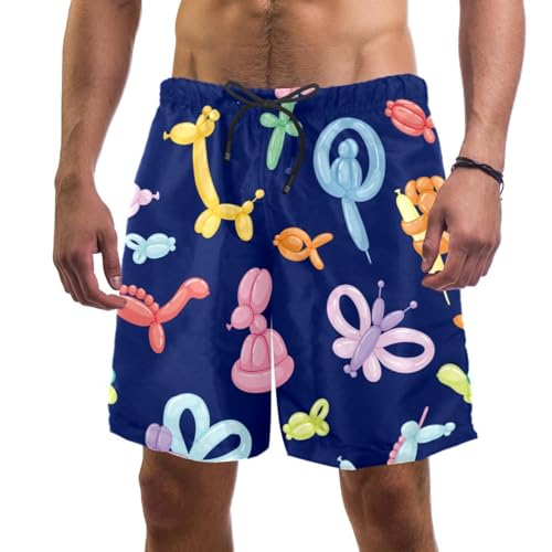 Short de bain homme drôle de ballon imprimé amusant et coupe confortable