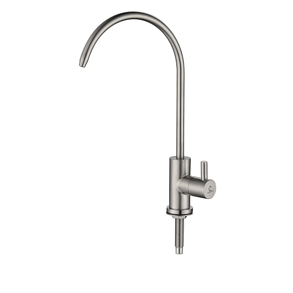 CUROVIT Stainless Steel 304 Grade Matt Finished Swan Neck RO Faucet tap/Faucet for Sink/Kitchen Sink Faucet Tap/All Ro Water purifiers. (B09GRZ1D2N) Amazon Price History, Amazon Price Tracker