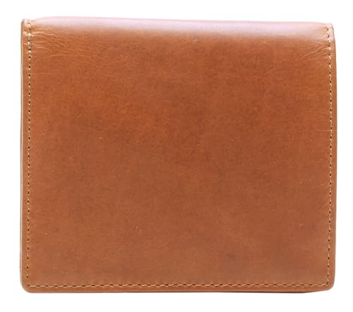 Portefeuille Esquire Brown en cuir compact 9x10 cm