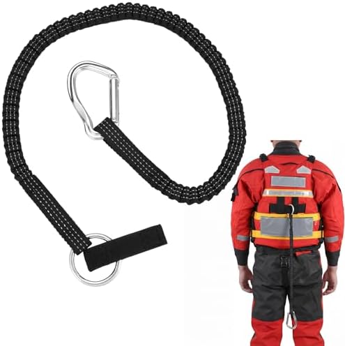33 Inch Kayak Paddle Leash Kayak Rod Leash Stretchable Strap Lany...
