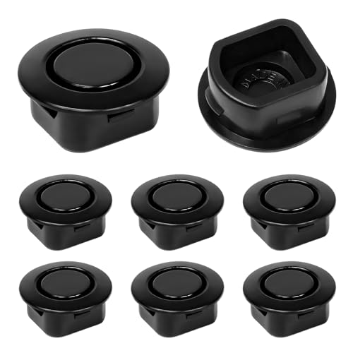 PKOLSFE 8 PCS Car Rear Bumper Radar Hole Cover, Flush Mount Auto Front Rear Bumper Parking Sensor Hole Plugs, Waterproof Dustproof Plastic Radar Holes Protective Cap for Car Truck SUV