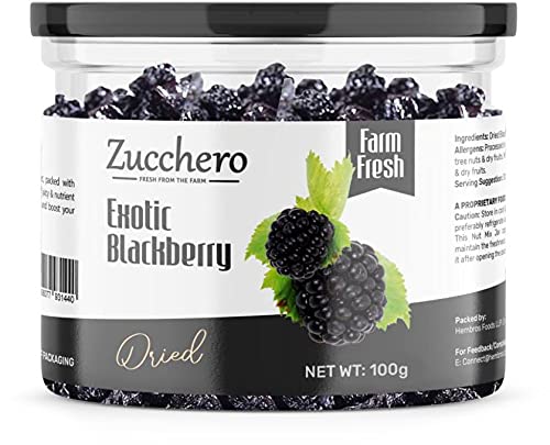 Exotic Dried Blackberry, 100 grams | Crunchy & Goey Berries