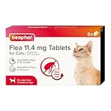 Beaphar - Flea Tablets for Cats and Kittens - 6 treatment pack – Rapid Knock Down of Fleas - Starts Killing Fleas in 15 Minutes, Kills 100% Within 24hrs - For Cats from 4 Weeks Old