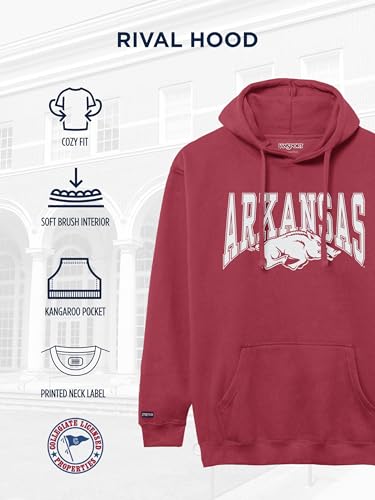 Image of JanSport NCAA Officially Licensed Rival Hoodie, Long Sleeve Unisex Sweatshirt, Cotton-Polyester Blend, Double-Layered Hood