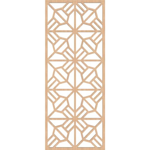 Image of Auburn Decorative Pierced Fretwork Wood Wall Panels, 13 3 /8 inchW x 34 3 /8 inchH x 3 /8 inchT, Hickory