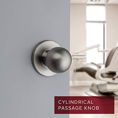Tell Manufacturing Heavy Duty Commercial Passage Knob With A Cylindrical Latch, Tested Ansi Grade 2, Certified Ul 3 Hour Rating, Square T Strike, Ball Knob Kc2300 #TOP3