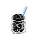 InterDesign Twigz Toothbrush Holder Stand for Bathroom Vanity Countertops - Silver/Black