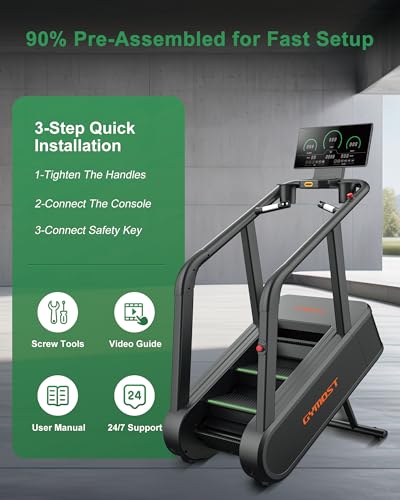 Image of GYMOST Stair Stepper Machine with LED Display, Commercial Grade Stair Climber Exercise Machine for Home & Gym with 15 Resistance Levels, Perfect for Cardio, Lower Body Workouts
