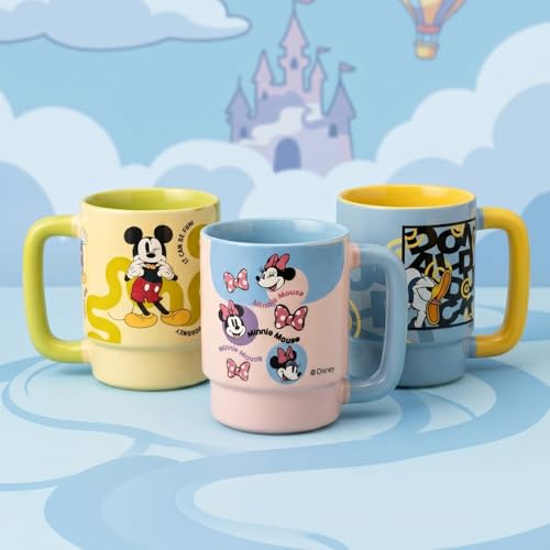 Image of Clay Craft - Official Mickey Mouse Print, Fine Ceramic Coffee Mug, 500 Ml | Cartoon Character Gift Mug for Kids & Adults | Microwave & Dishwasher Safe | Disney Licensed