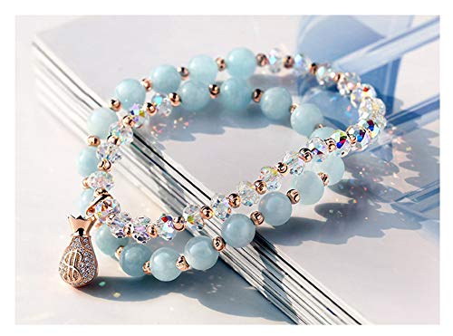 Sac d'argent doré bracelet double rangée pour vos tenues de soirée