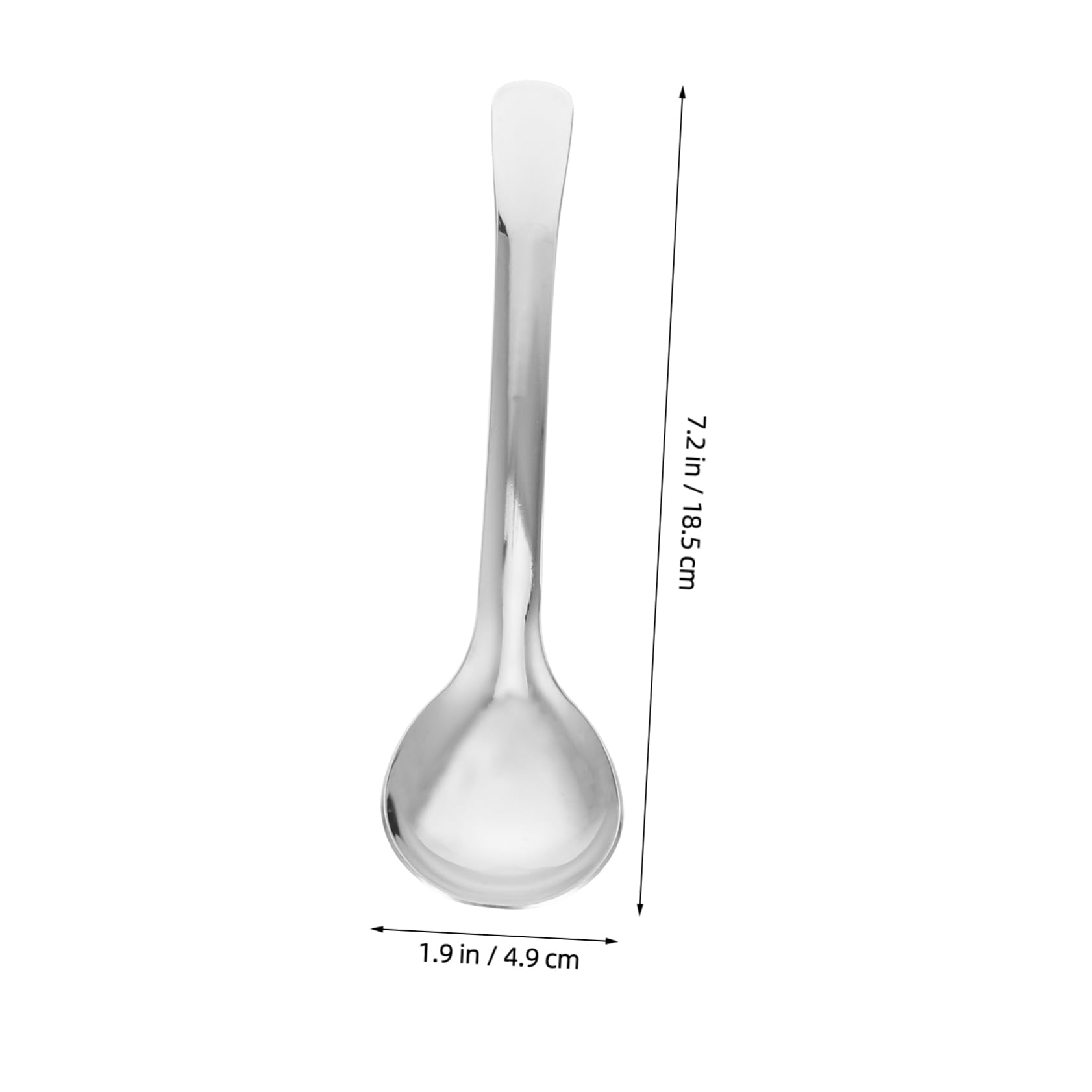 KICHOUSE 4pcs Large Stainless Steel Soup Spoon Pasta Serving Utensils Comfortable Grip Dishwasher Safe