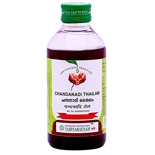 Vaidyaratnam Chandanadi Thailam 200 ml (Pack Of 1)| Ayurvedic Products | Ayurveda Products | Vaidyaratnam Products