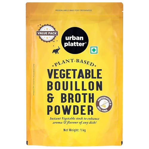 Image of Urban Platter Vegetable Bouillon & Broth Powder, 1kg (Plant-Based | Instant Vegetable Stock | MSG-free | Umami-Rich)