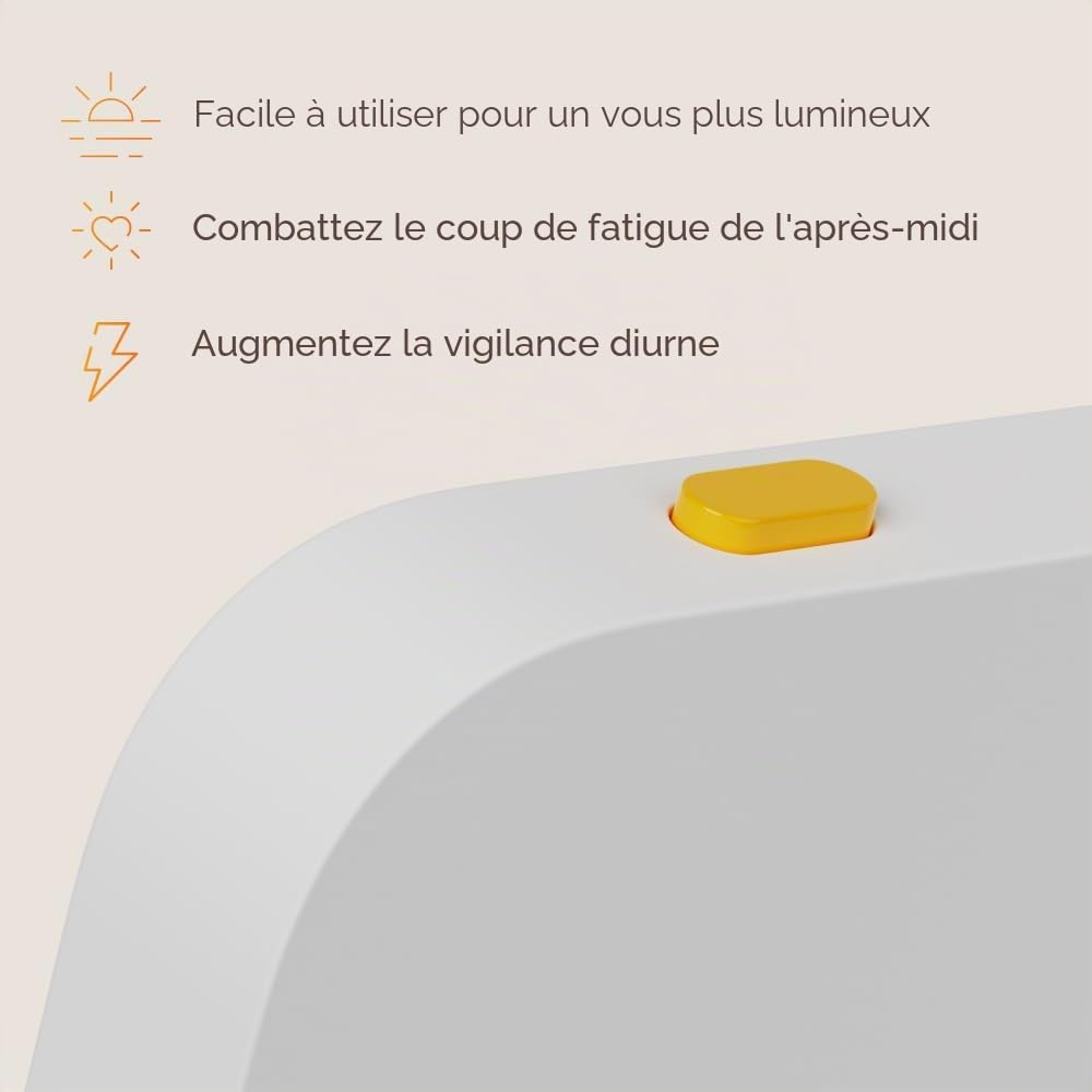 Lumie Mini lampe de luminothérapie compacte pour améliorer l'humeur, l'énergie et la vigilance