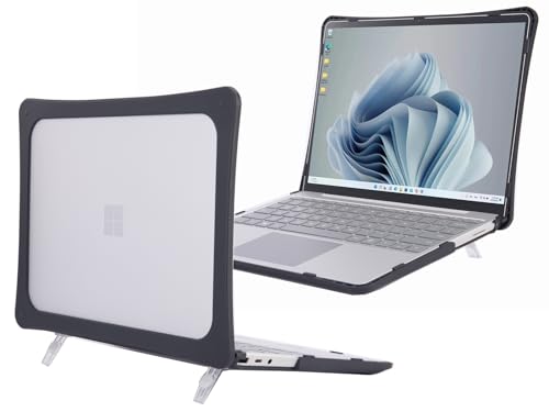 mCover Hybrid Case Compatible ONLY for 2020-2024 12.4" Microsoft Surface Laptop Go 3/2 / 1 (NOT Compatible with Any Other Surface Models) - Black