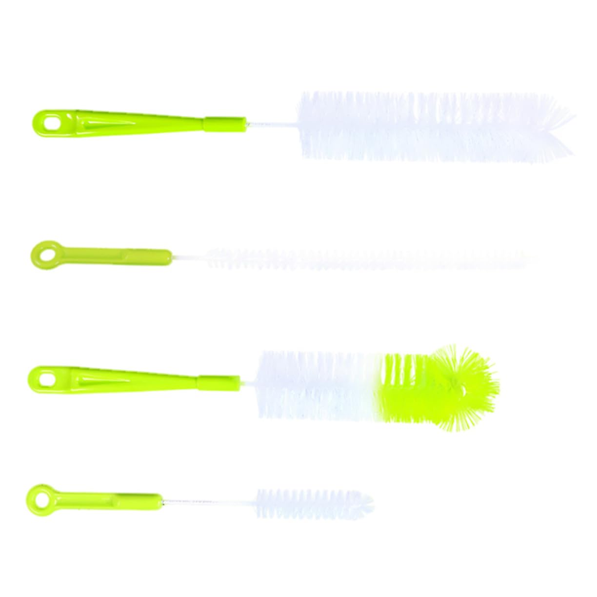COLLBATH 1 Set 4pcs Cleaning Brush Cup Cleaner Brush Bottle Washer Drink Bottle Brush Water Bottle Brush Straw Cleaner Brush Milk Bottle Brush Tube Bottle Cleaner Cup Washer Green Nylon